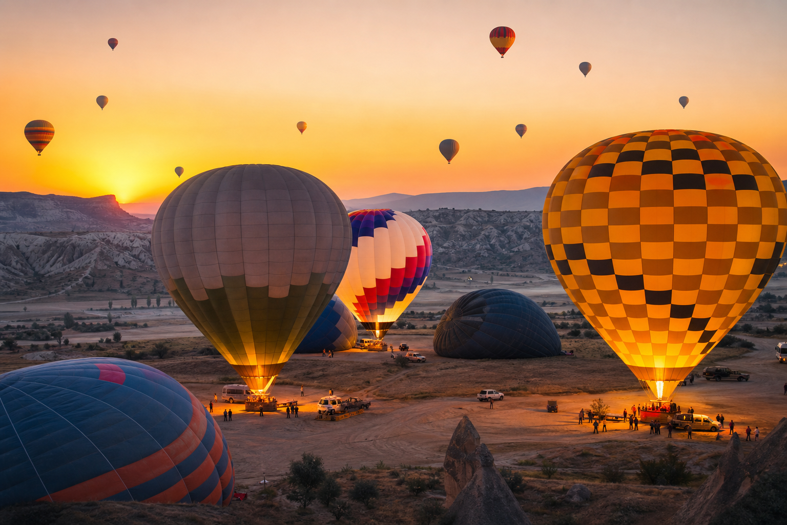 Ihlara Valley hot air balloon flight in Cappadocia