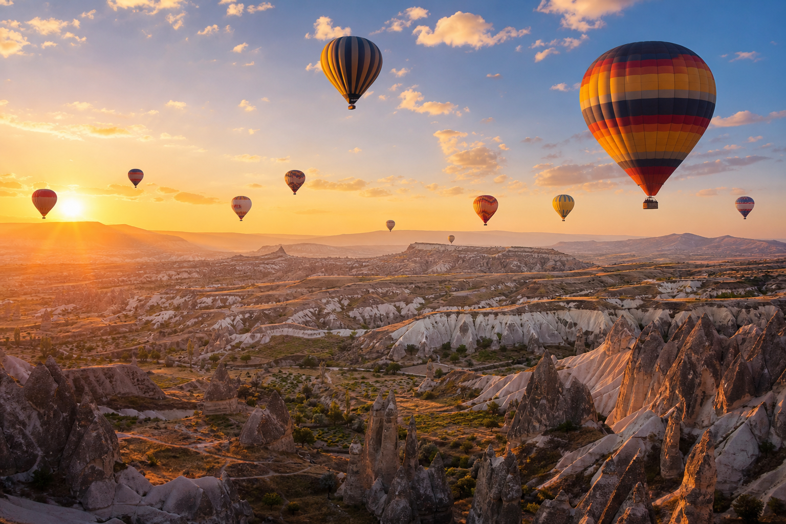 Comfort Goreme Valley balloon flight view