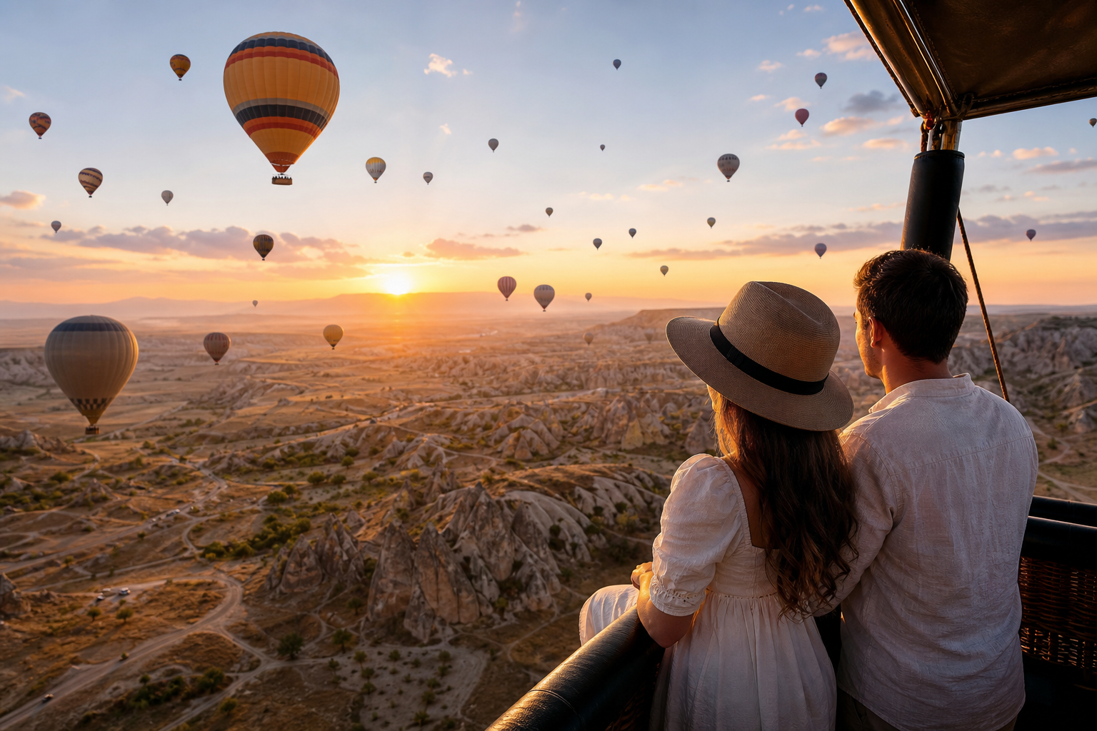 Soganli Valley hot air balloon flight view